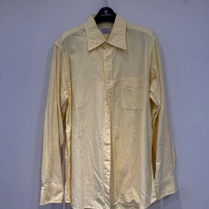 [BUNJANG] Uniqlo Cotton Shirt Large Yellow / 유니클로 셔츠 라지 옐로우