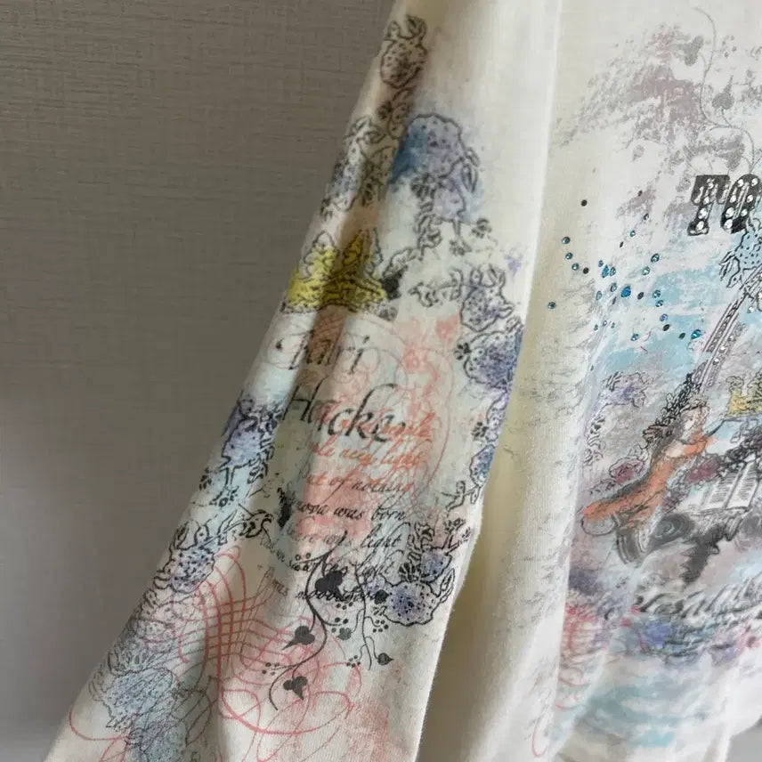 [BUNJANG] Fawning 133 Vintage Oriental Mood Printing T-shirt / 파우닝 133 빈티지샵 오리엔탈무드 프린팅 티셔츠