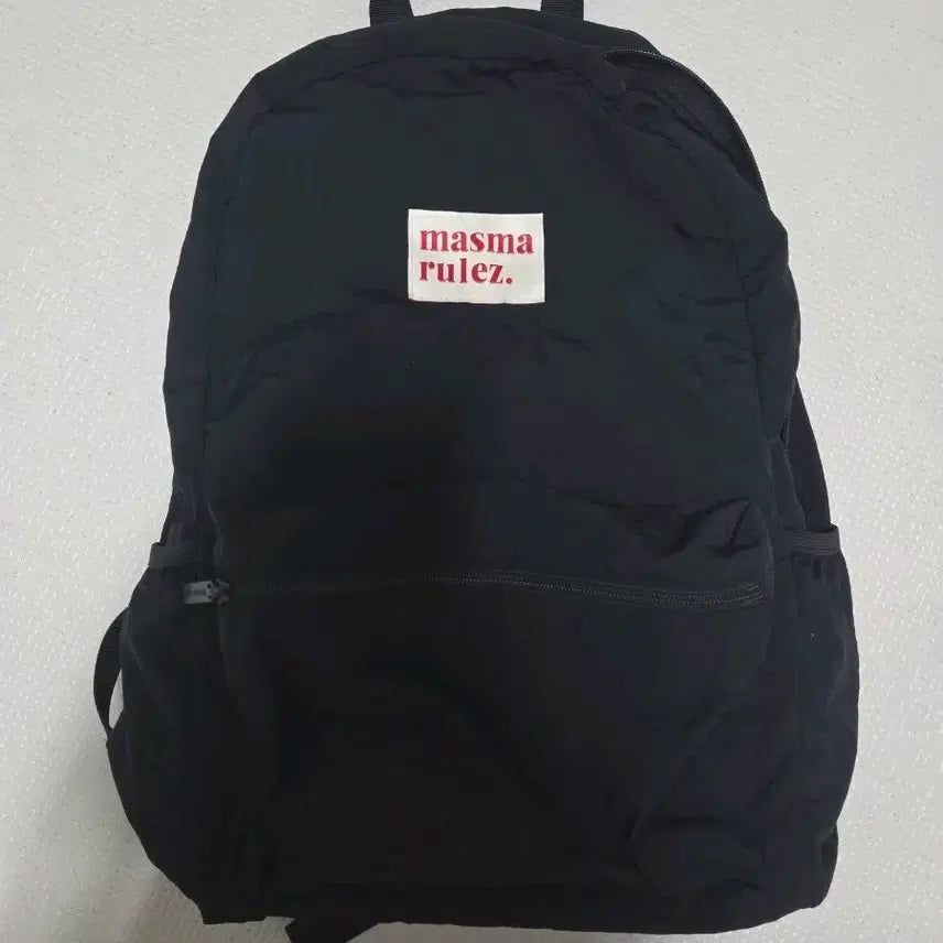 [BUNJANG] MASMARULES Daily Backpack Black / 마스마룰즈 데일리 백팩 블랙