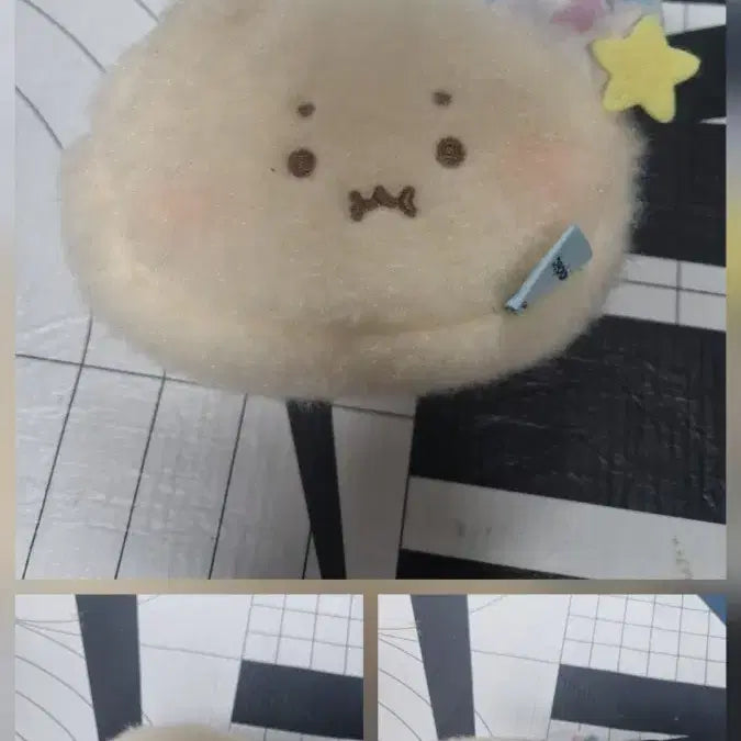 [BUNJANG] Manggeureojin Gomdori (Manggom) Mini Pouch Keychain Set / 망그러진 곰돌이. 망곰 미니 파우치 키링 3종. 새상품.