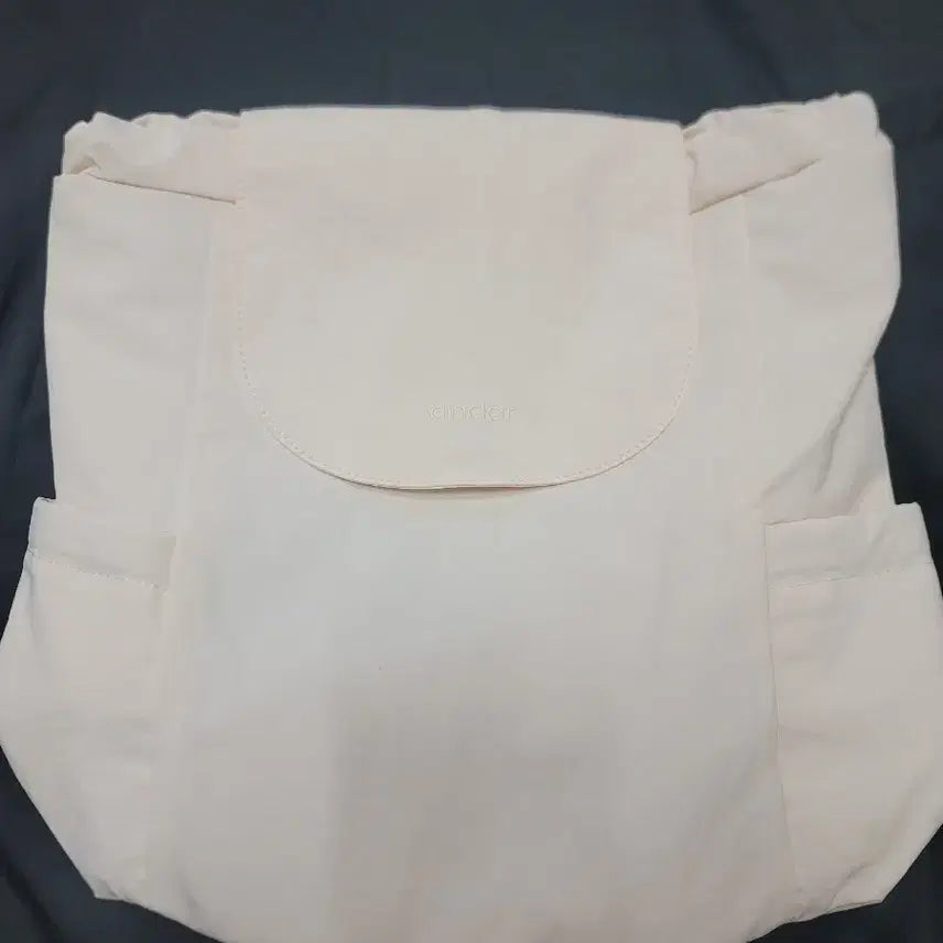 [BUNJANG] Andar Drawstring Backpack Beige New / 안다르 드로우 스트링 백팩 베이지 새상품