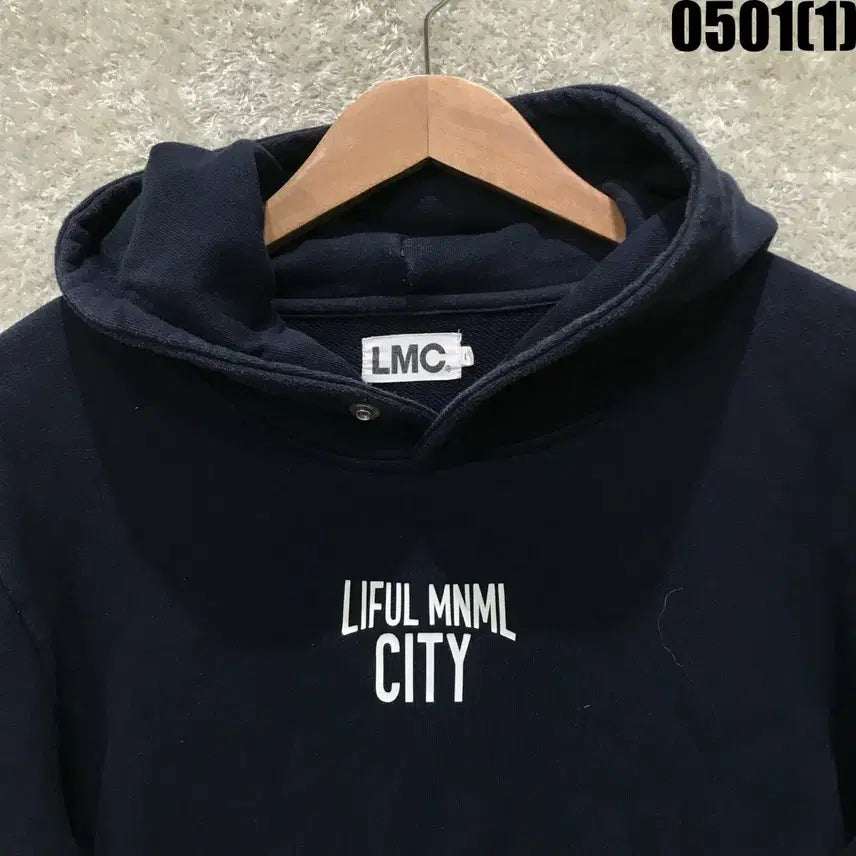 [BUNJANG] LMC Navy Hoodie / LMC 후드티 네이비 L