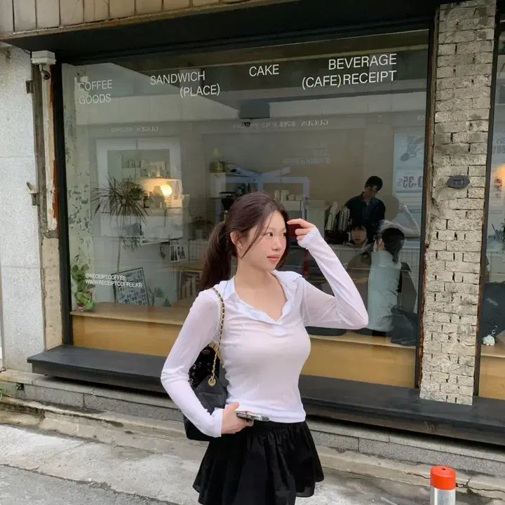 [SOLD OUT] 새상품 택0, 샵온트 온트마켓 프림 스커트 팬츠 블랙 (숏기장)