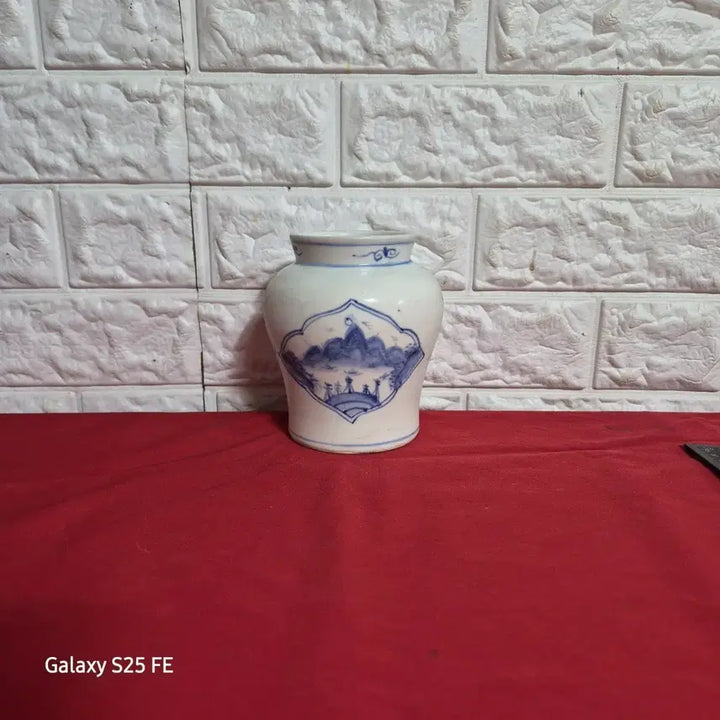 [BUNJANG] Joseon White Porcelain Vase with Landscape Painting / 백자산수문 충호
