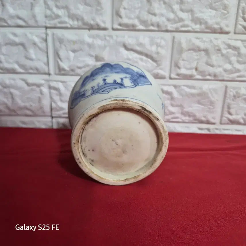 [BUNJANG] Joseon White Porcelain Vase with Landscape Painting / 백자산수문 충호
