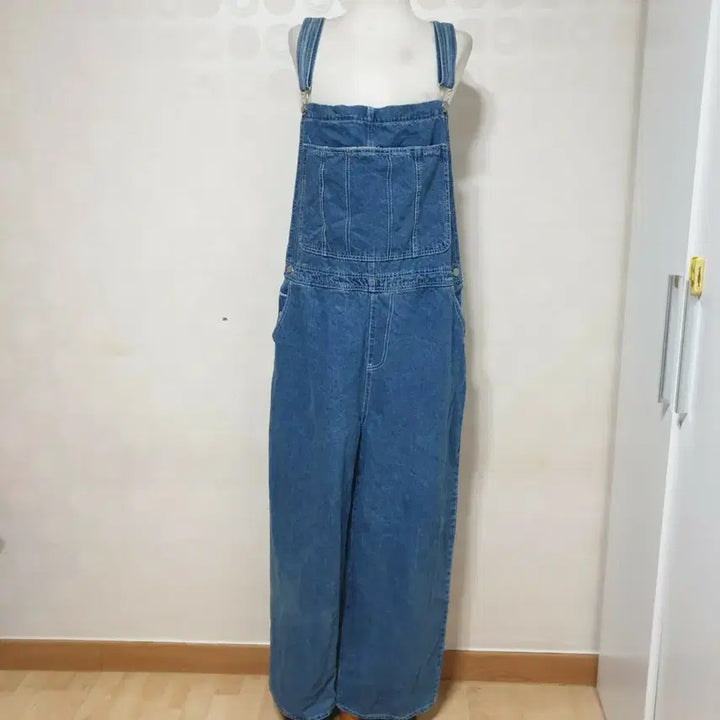 [BUNJANG] Wide Leg Denim Overalls / 멜빵바지88/청바지88/통바지88