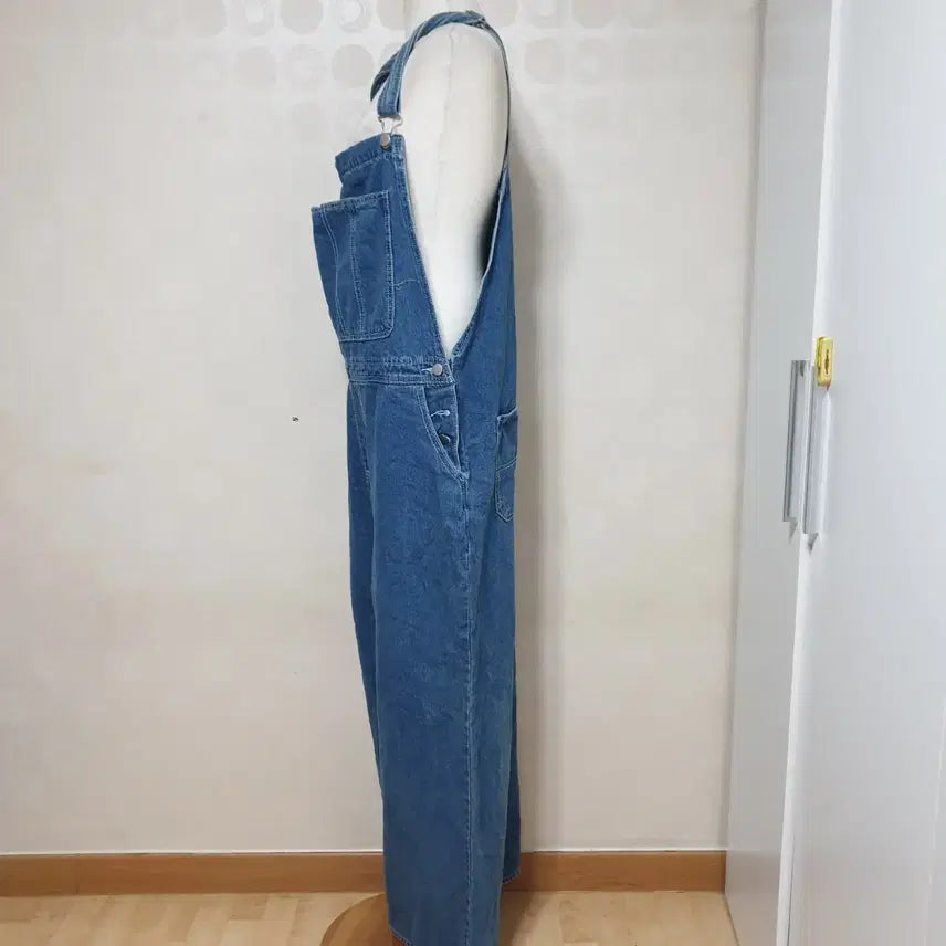 [BUNJANG] Wide Leg Denim Overalls / 멜빵바지88/청바지88/통바지88