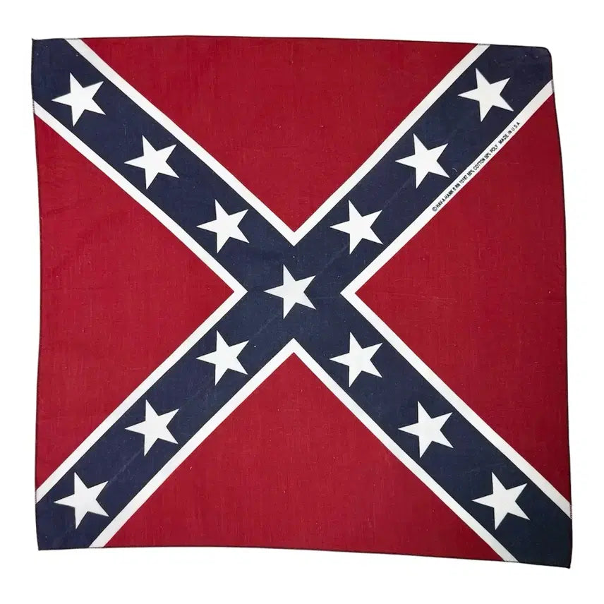 [BUNJANG] 80s HAV-A-HANK Confederate Battle Flag Bandana / 80s 하바행크 남부연합군기 빈티지 반다나