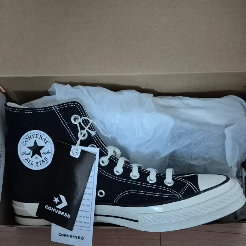 [SOLD OUT] 컨버스 척 70 하이 블랙 270