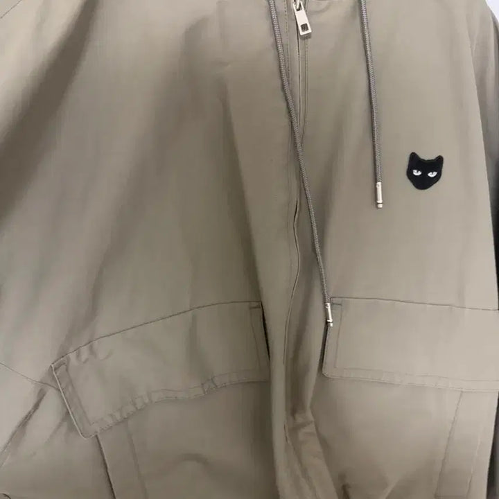 [BUNJANG] ZIOZIA Embroidered Hooded Windbreaker Jumper / 지오송지오  자수 후드 바람막이 점퍼