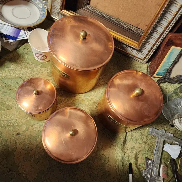 [SOLD OUT] 오래된 동제품 4개세트에7만원