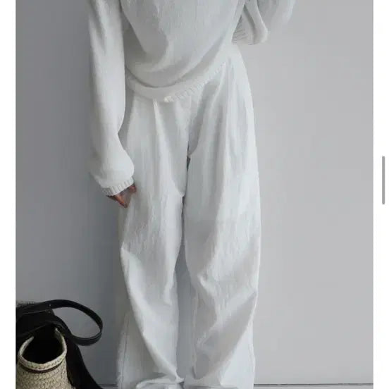 [BUNJANG] LaRoom Cold Pants White Long M / 라룸 콜드 팬츠 화이트 long M
