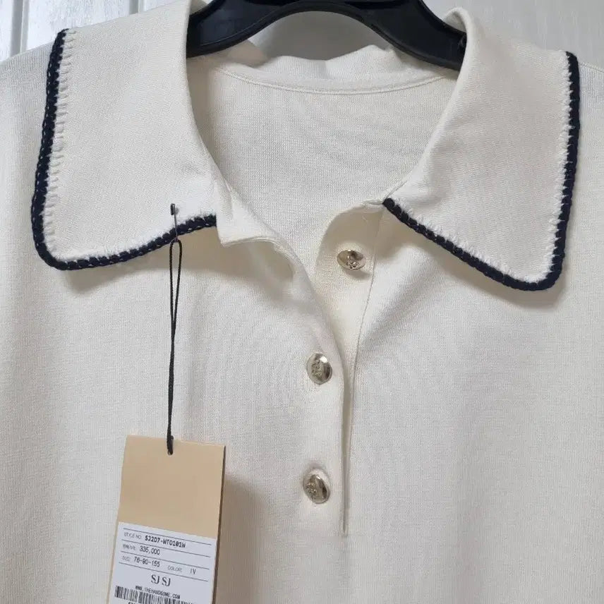 [BUNJANG] SJSJ Short Sleeve Knit Shirt / SJSJ 카라 반팔 니트 셔츠