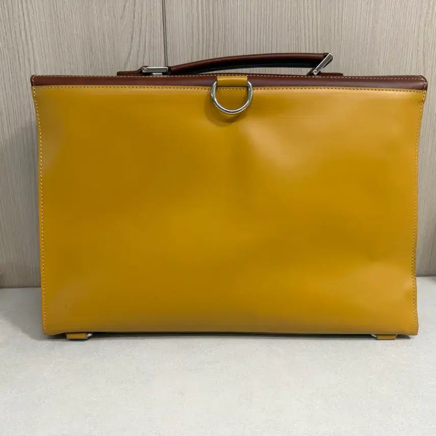 [BUNJANG] Vintage Cowhide Leather Briefcase 2-Way / 빈티지 소가죽 브리프케이스 2way