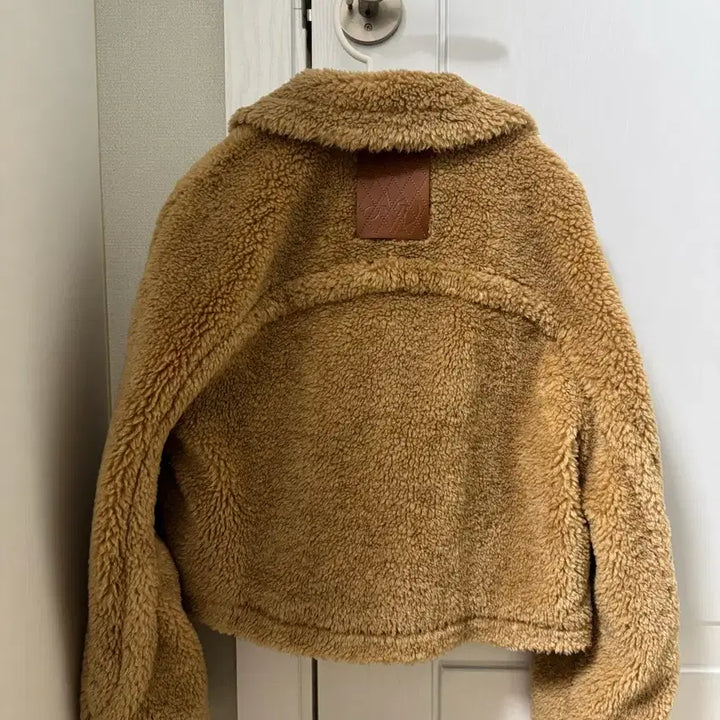 [BUNJANG] ZOOC Two-Button Fleece Short Coat Camel / ZOOC 투버튼 플리스 숏코트