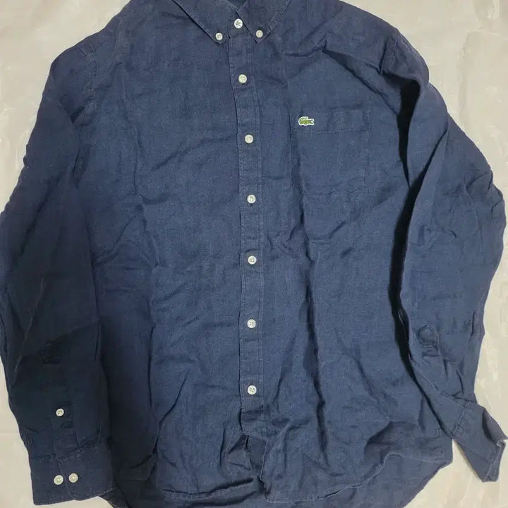 [BUNJANG] Lacoste 100% Linen Shirt Jacket / 라코스테 100%린넨 셔츠자켓
