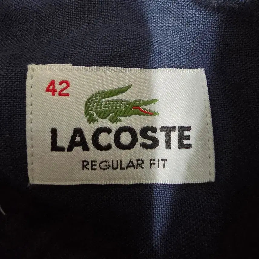 [BUNJANG] Lacoste 100% Linen Shirt Jacket / 라코스테 100%린넨 셔츠자켓
