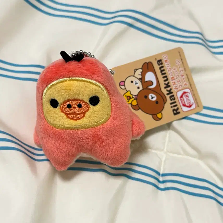 [BUNJANG] Rilakkuma Kiiroitori Octopus Sausage Charm (Dwaebyi) / [리락쿠마] 키이로이토리 문어 소시지 키체인 돼병이
