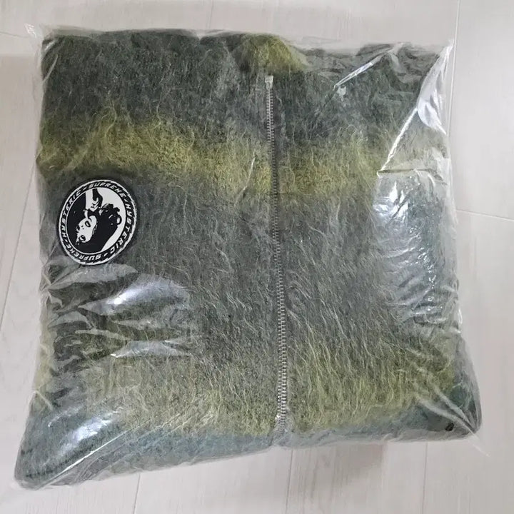 [BUNJANG] Supreme x Hysteric Glamour Mohair Zip Up Olive XL / 슈프림x히스테릭 글래머 모헤어 집업 올리브XL