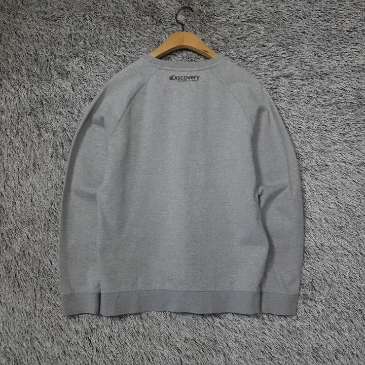 [BUNJANG] Discovery Big Logo Sweatshirt Grey / 디스커버리 빅로고 스타일 회색 맨투맨 티셔츠 2200037