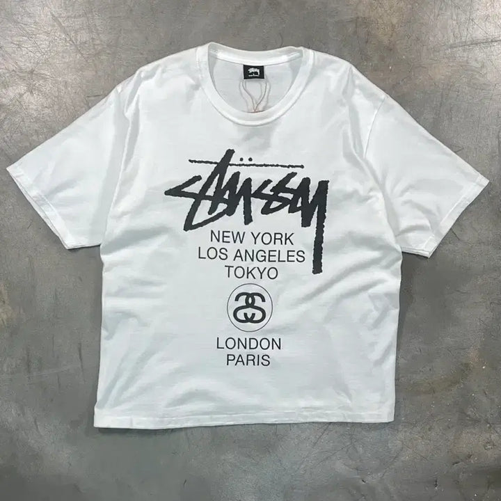 [BUNJANG] Stussy World Tour T-Shirt / 스투시 월드투어 반팔 티셔츠