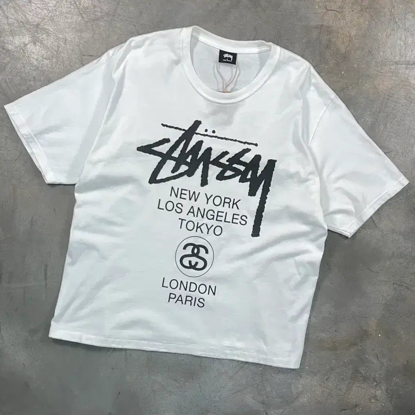 [BUNJANG] Stussy World Tour T-Shirt / 스투시 월드투어 반팔 티셔츠