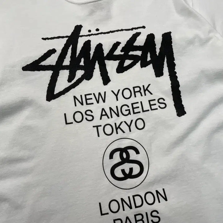 [BUNJANG] Stussy World Tour T-Shirt / 스투시 월드투어 반팔 티셔츠