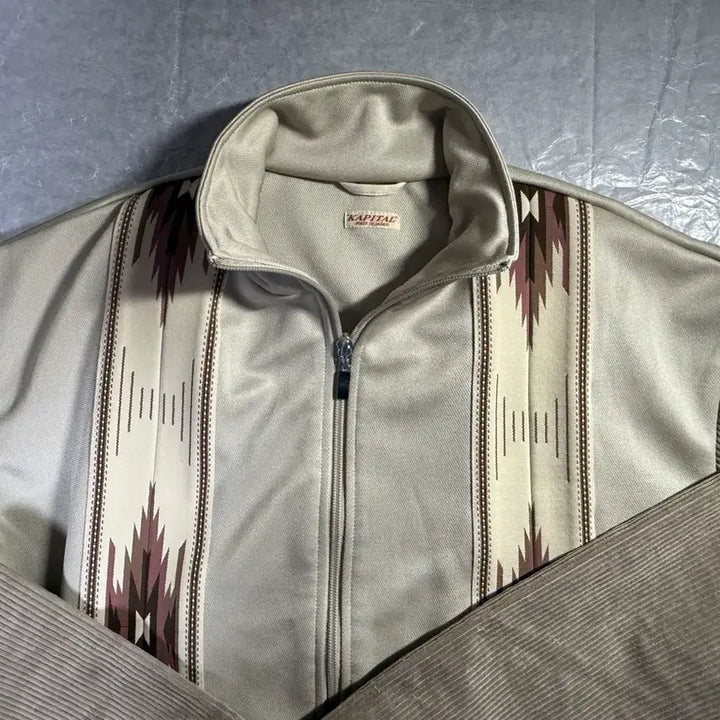 [BUNJANG] Kapital Smooth Jersey Zephyr Track Jacket Beige Size 2 / [2] 캐피탈 스무스 저지 제피르 트랙 자켓 베이지