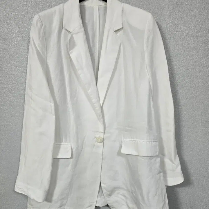 [BUNJANG] Le Shop Linen Jacket White / 르샵 린넨 쟈켓 66