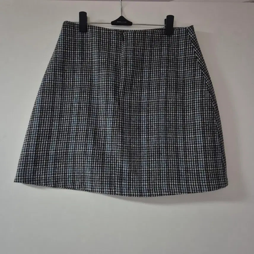 [BUNJANG] Check A-Line Mini Skirt / 체크 A라인 미니스커트