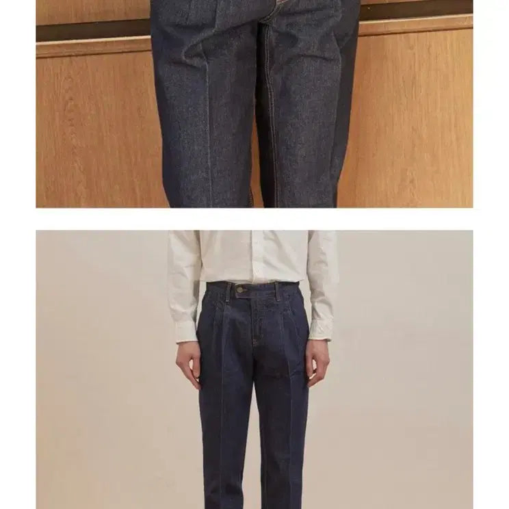 [BUNJANG] RENACTS Two Tuck Denim Pants Indigo Size 3 / RENACTS 2턱 데님 팬츠 인디고 3사이즈