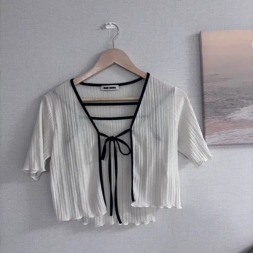 [BUNJANG] Ivory Knit Cardigan Set (55 Size Recommended) / 나시 가디건 세트