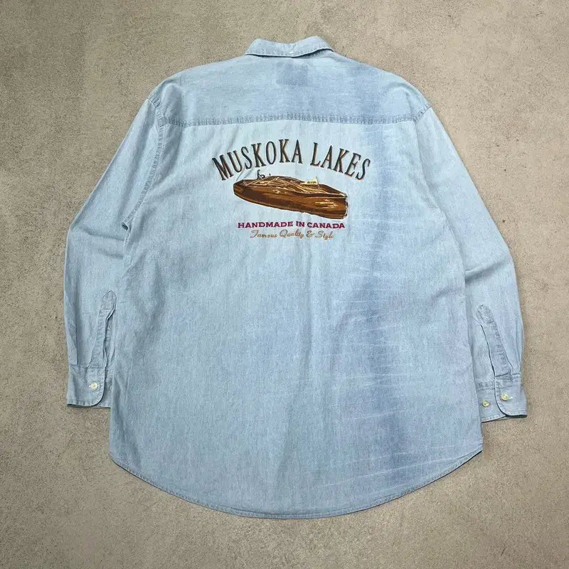 [BUNJANG] MUSKOKA Baekjasu Work Shirt / 무스코카 백자수 워크셔츠 s11027