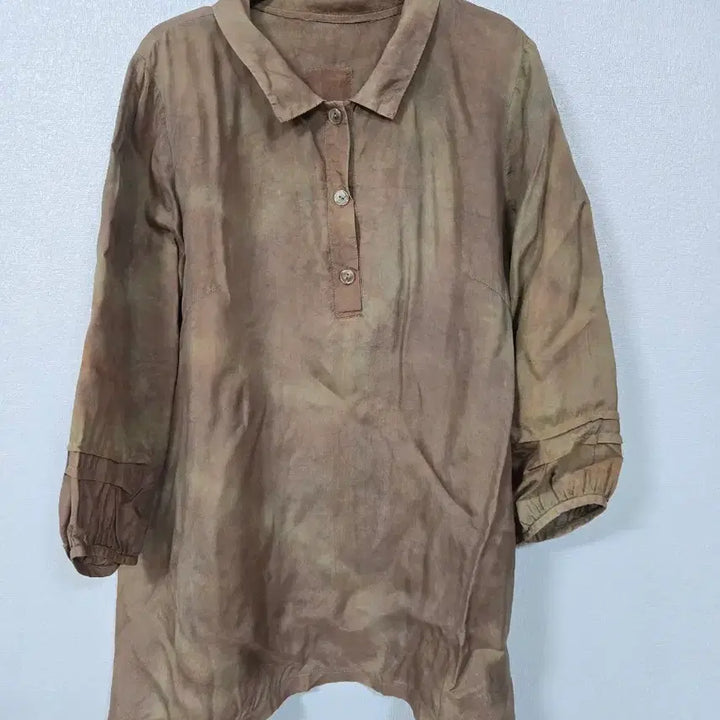 [BUNJANG] Printed Rayon Blouse / 인견 나염 블라우스 77~88