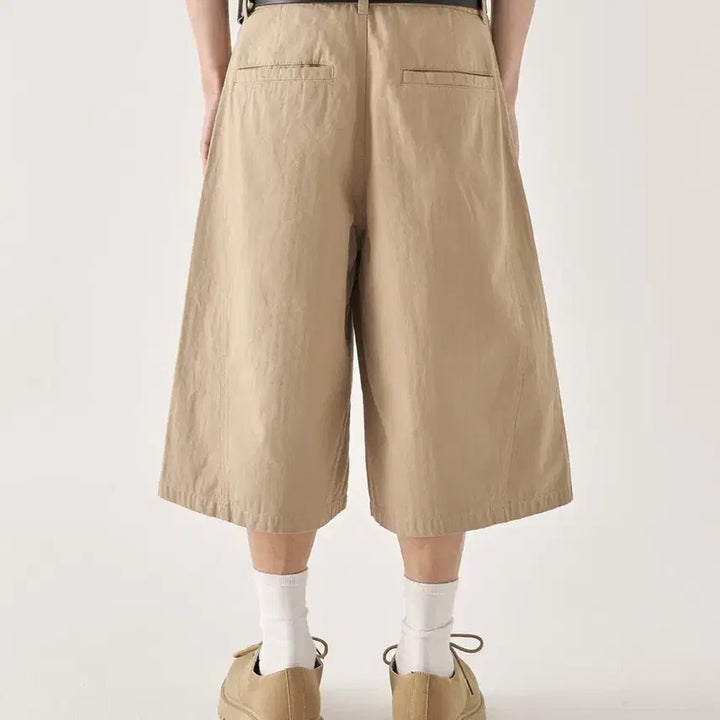 [BUNJANG] KIMUER Herringbone Cotton Bermuda Shorts / 키뮤어 . 헤링본 코튼 버뮤다 쇼츠