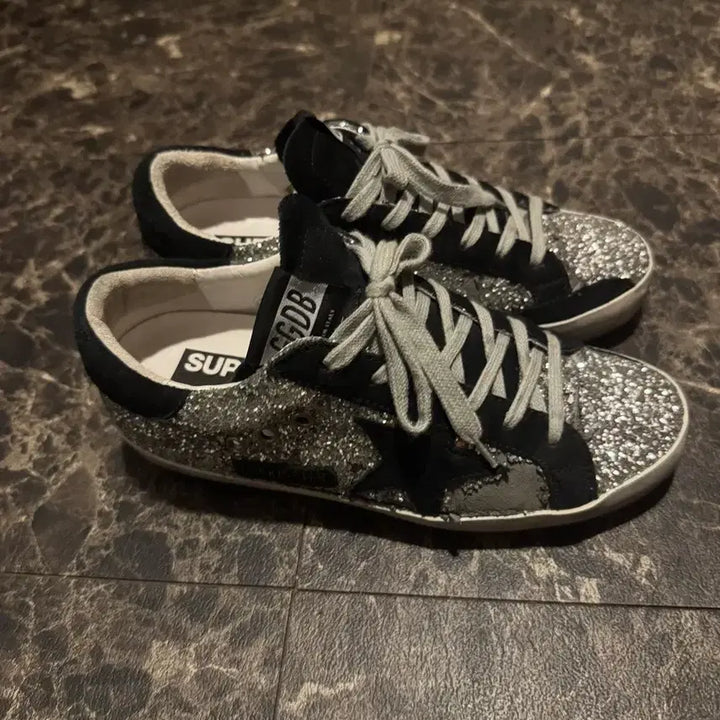 [BUNJANG] Golden Goose Glitter Sneakers Black Tab / 골든구스 글리터 스니커즈 블랙탭