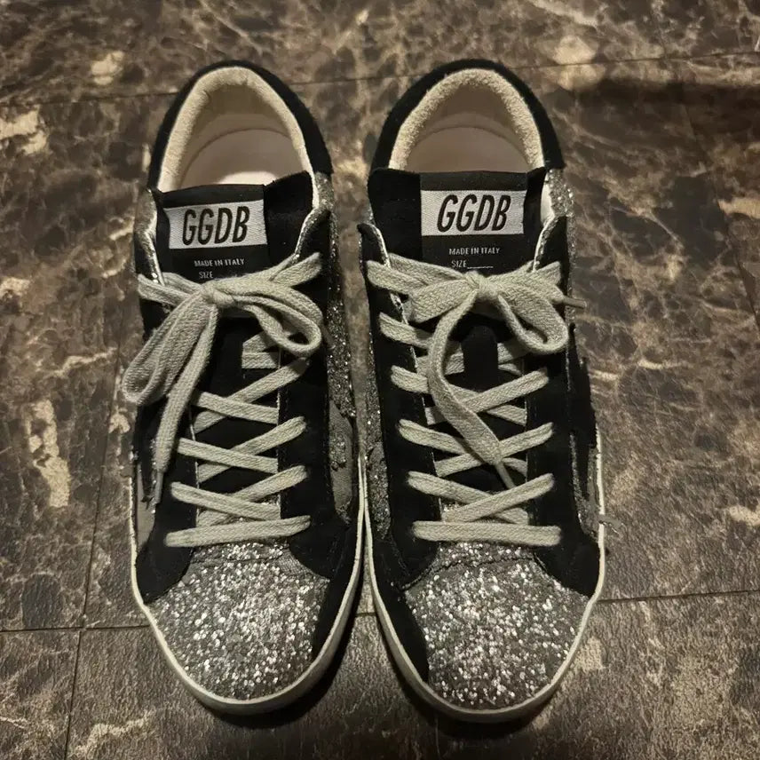 [BUNJANG] Golden Goose Glitter Sneakers Black Tab / 골든구스 글리터 스니커즈 블랙탭
