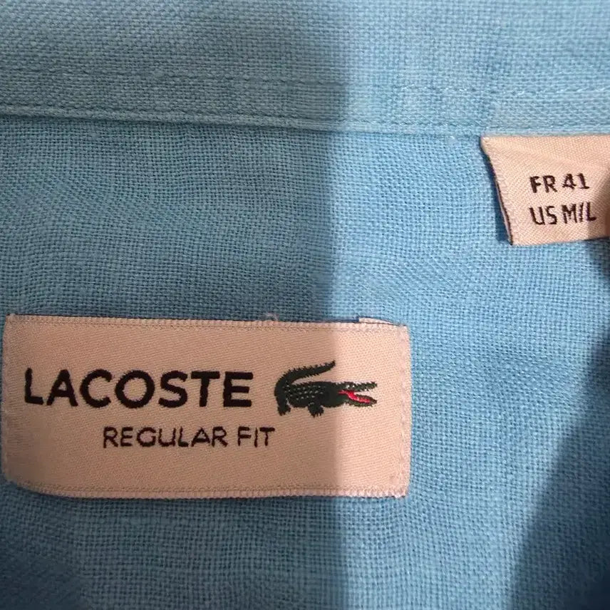 [BUNJANG] Lacoste 100% Linen Shirt Jacket / 라코스테 100%린넨 셔츠자켓