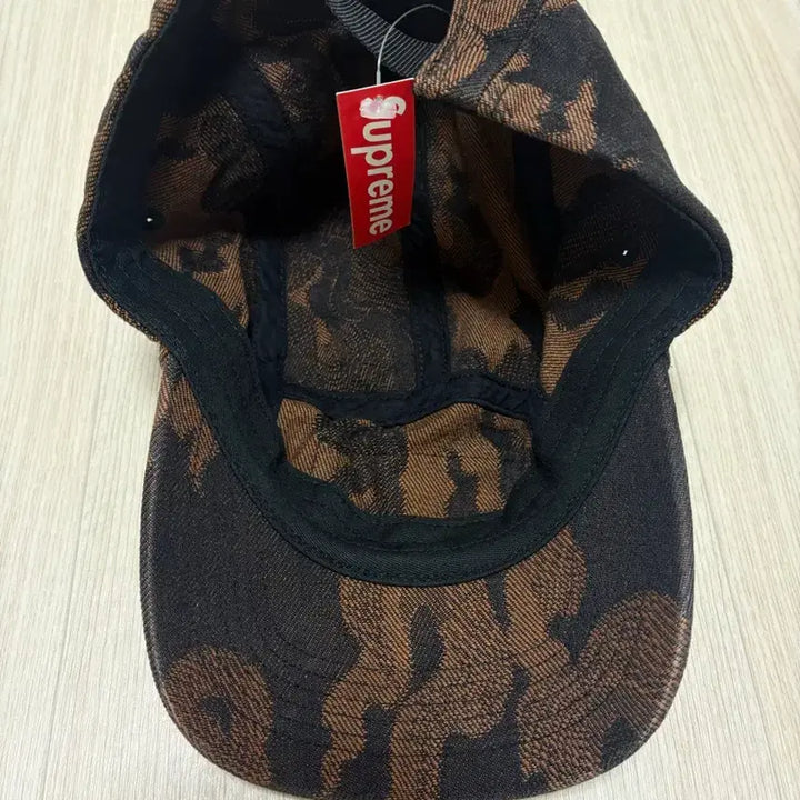 [BUNJANG] Supreme Flame Jacquard Denim Camp Cap Washed Black 23SS / (새상품) 슈프림 플레임 자카드 데님 캠프캡 워시드블랙 23SS