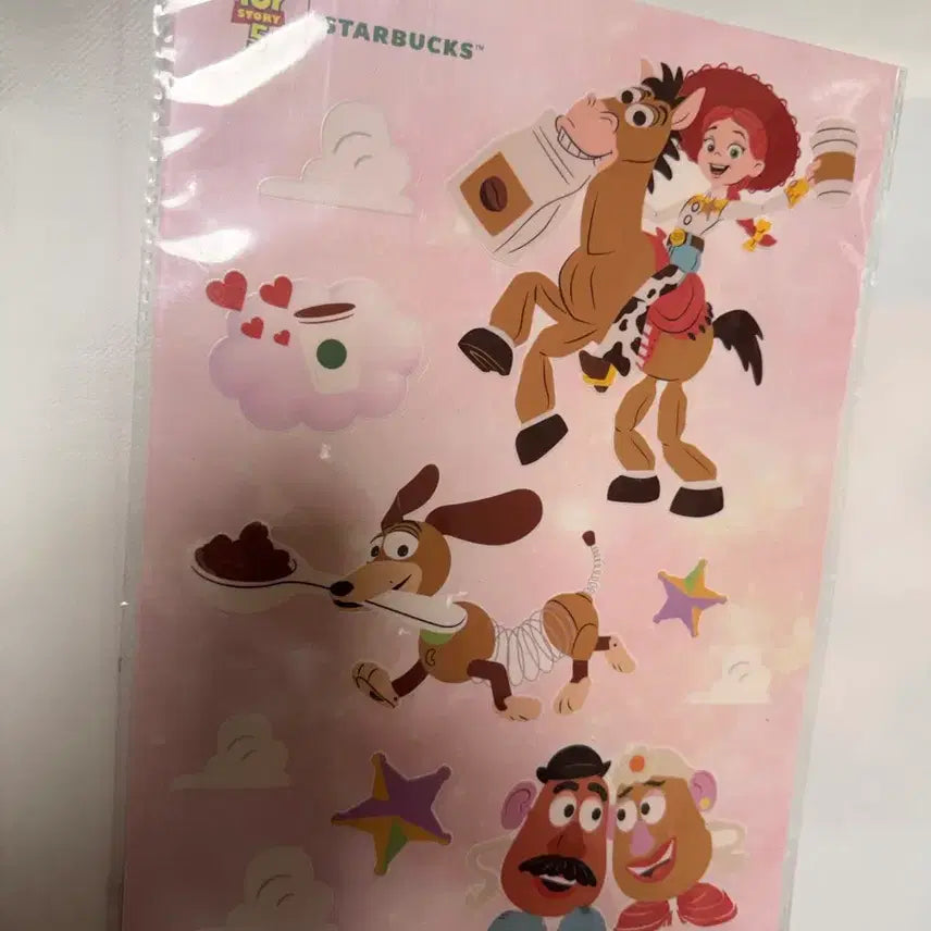 [BUNJANG] Starbucks Toy Story Glow-in-the-Dark Sticker Set / [새상품] 스타벅스 토이스토리 야광 스티커