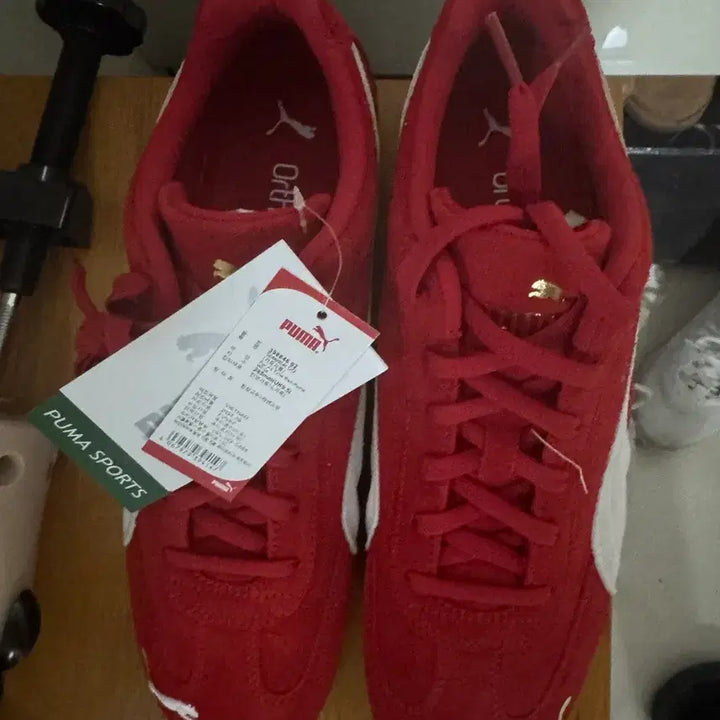 [BUNJANG] Puma Speedcat Red Sneakers / 푸마 스피드캣 레드 285mm 박스 X