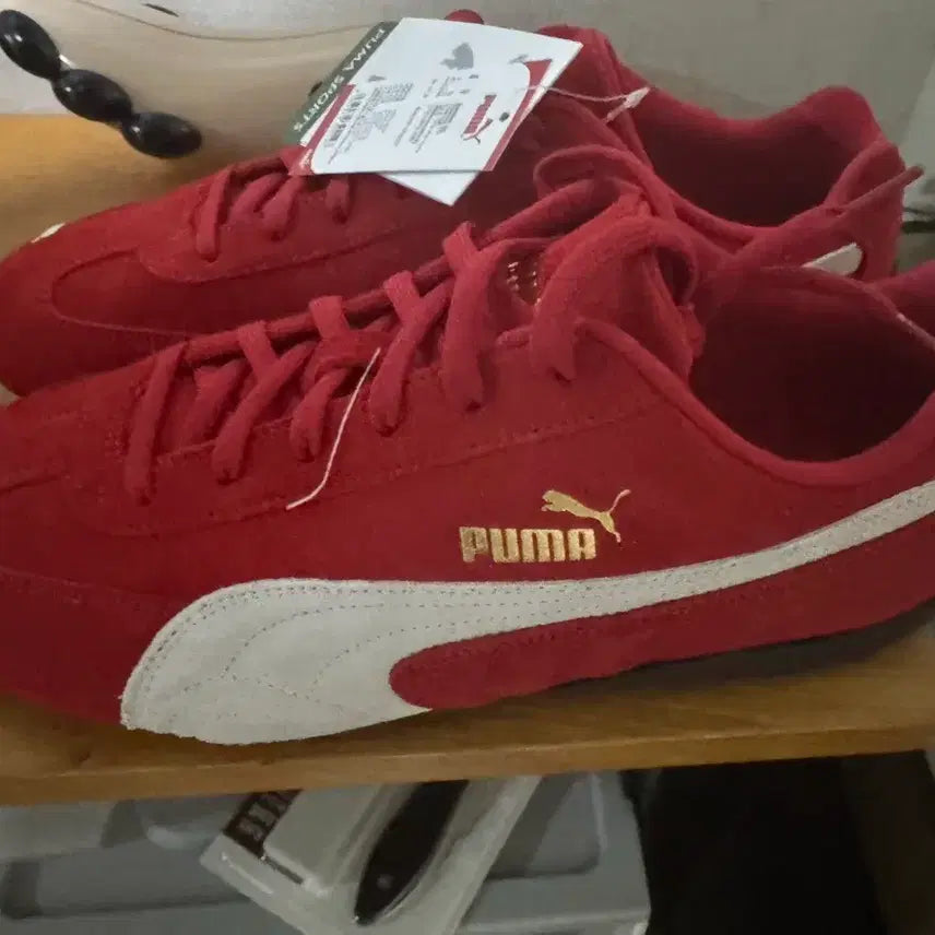[BUNJANG] Puma Speedcat Red Sneakers / 푸마 스피드캣 레드 285mm 박스 X