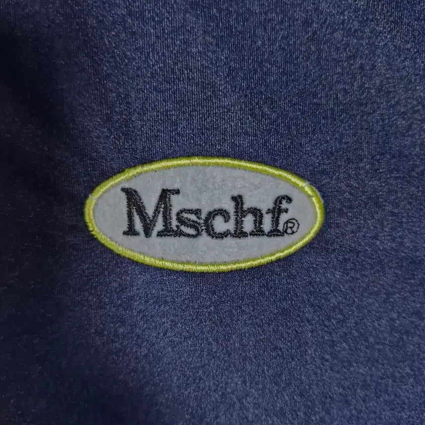 [BUNJANG] MSCHF Lycra Navy Collar Long Sleeve / 미스치프 라이크라 네이비 카라넥 롱 슬리브