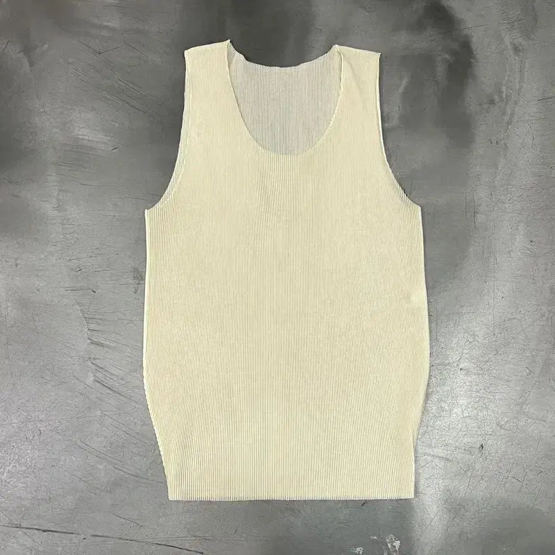[BUNJANG] Pleats Please Issey Miyake Pleated Vest &amp; Top Set / 플리츠플리즈 플리츠 베스트 +상의 셋업 y16525