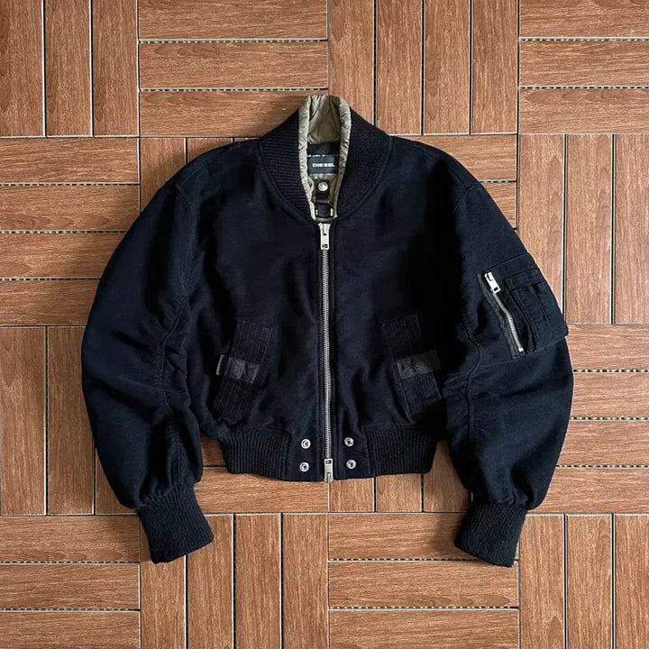 [BUNJANG] Diesel MA1 Bomber Jacket with Zip Detail XS / 디젤 백 집 디테일 ma1 봄버 자켓 XS