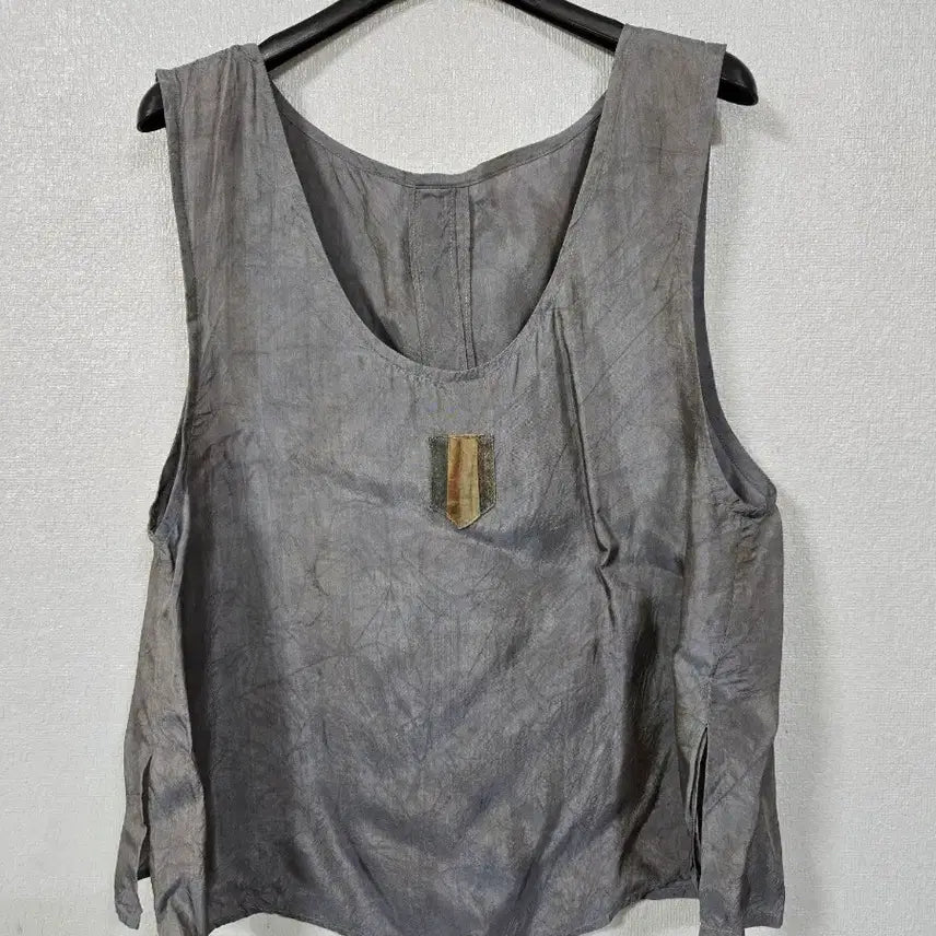 [BUNJANG] Printed Rayon Cropped Vest Size 66 / 인견 나염 크롭조끼 66