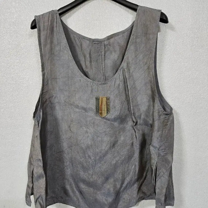 [BUNJANG] Printed Rayon Cropped Vest Size 66 / 인견 나염 크롭조끼 66