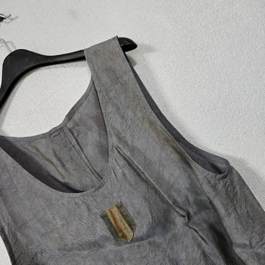 [BUNJANG] Printed Rayon Cropped Vest Size 66 / 인견 나염 크롭조끼 66