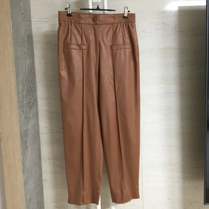 [BUNJANG] MICHAA Faux Leather Slacks Pants 26 / MICHAA 미샤 22 페이크 레더 슬랙스 팬츠 26