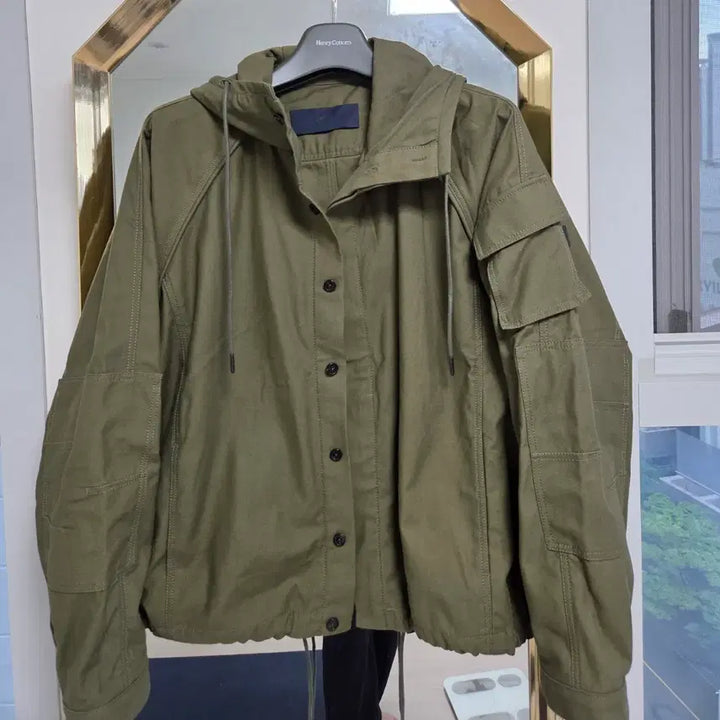 [BUNJANG] Juun.J Drawstring Hood High Neck Jacket Size 46 / 준지 드로스트링 후드 하이 넥 자켓 사이즈 46